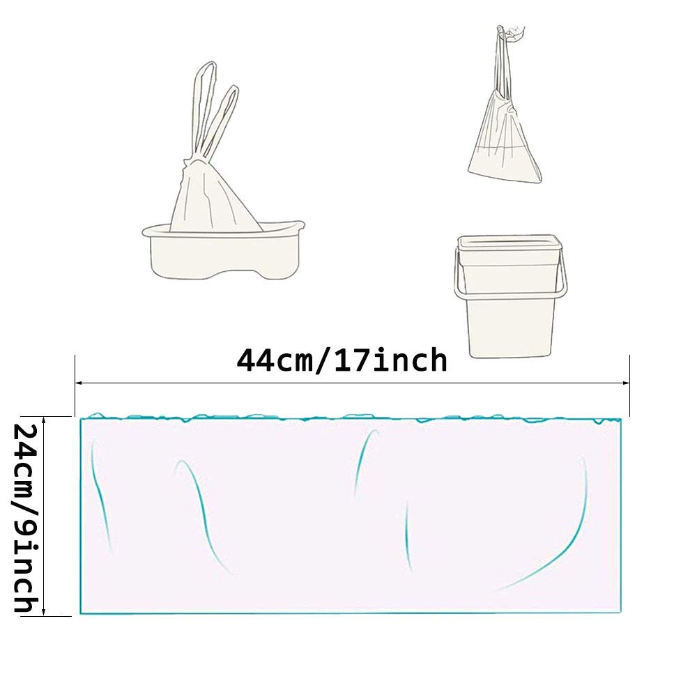 Anyumocz drawstring potty liner bags for easy disposal