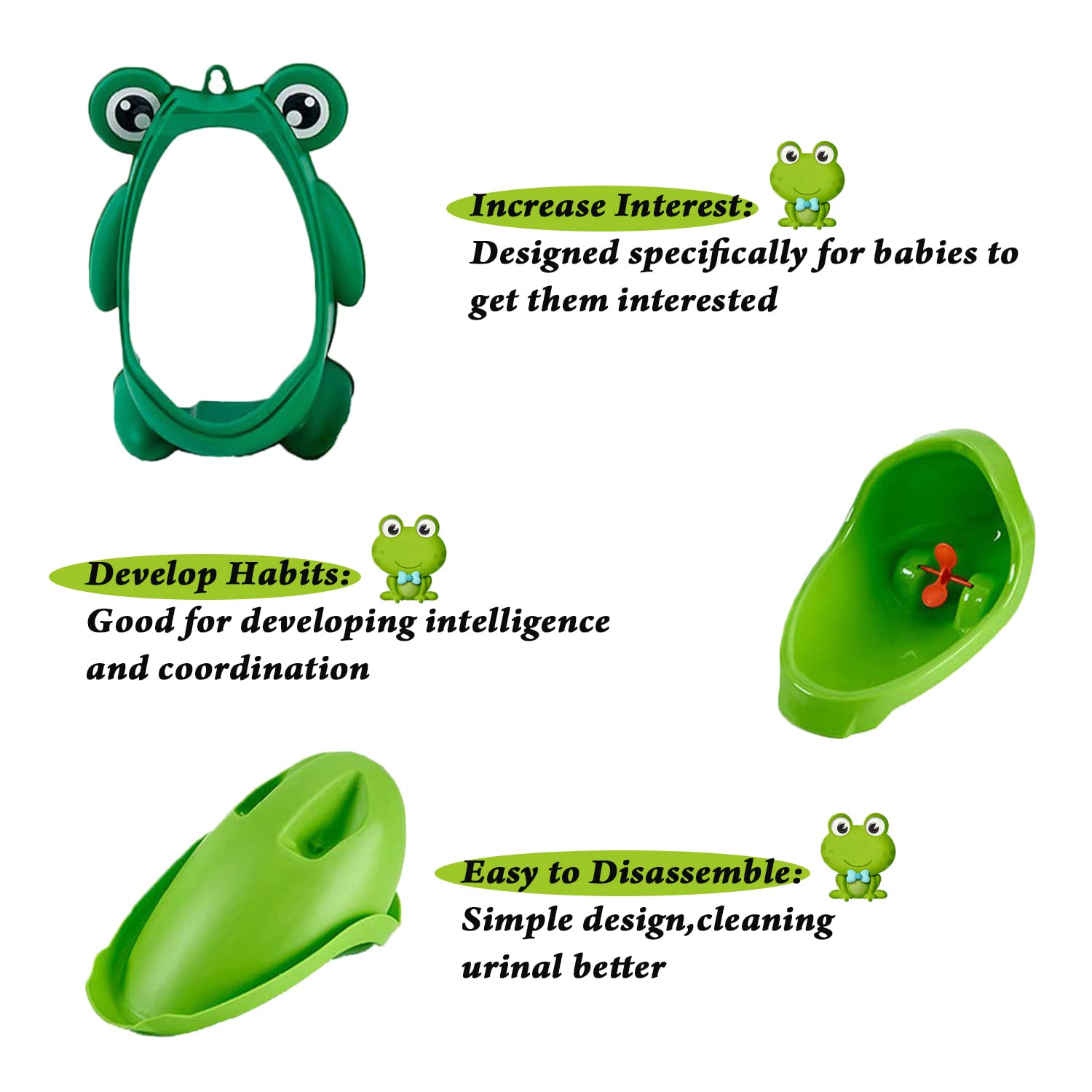 Anyumocz frog pee training urinal hook-install view shows easy mounting