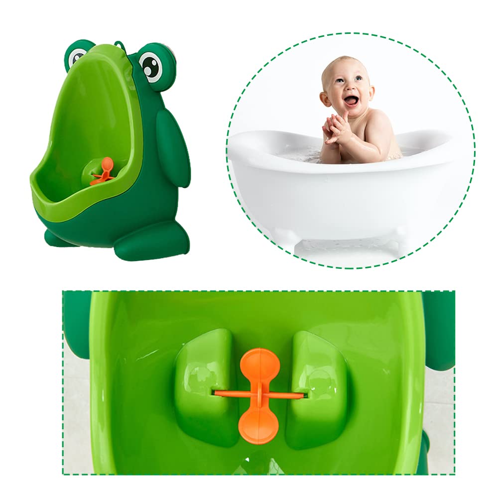 Anyumocz frog pee training urinal spinner action aids aiming skills