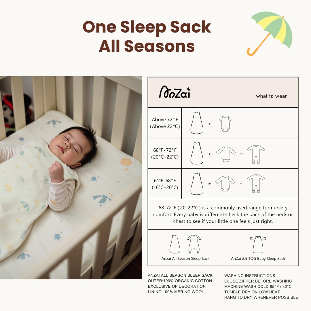 AnZai Merino Sleep Sack compactly folded for travel.
