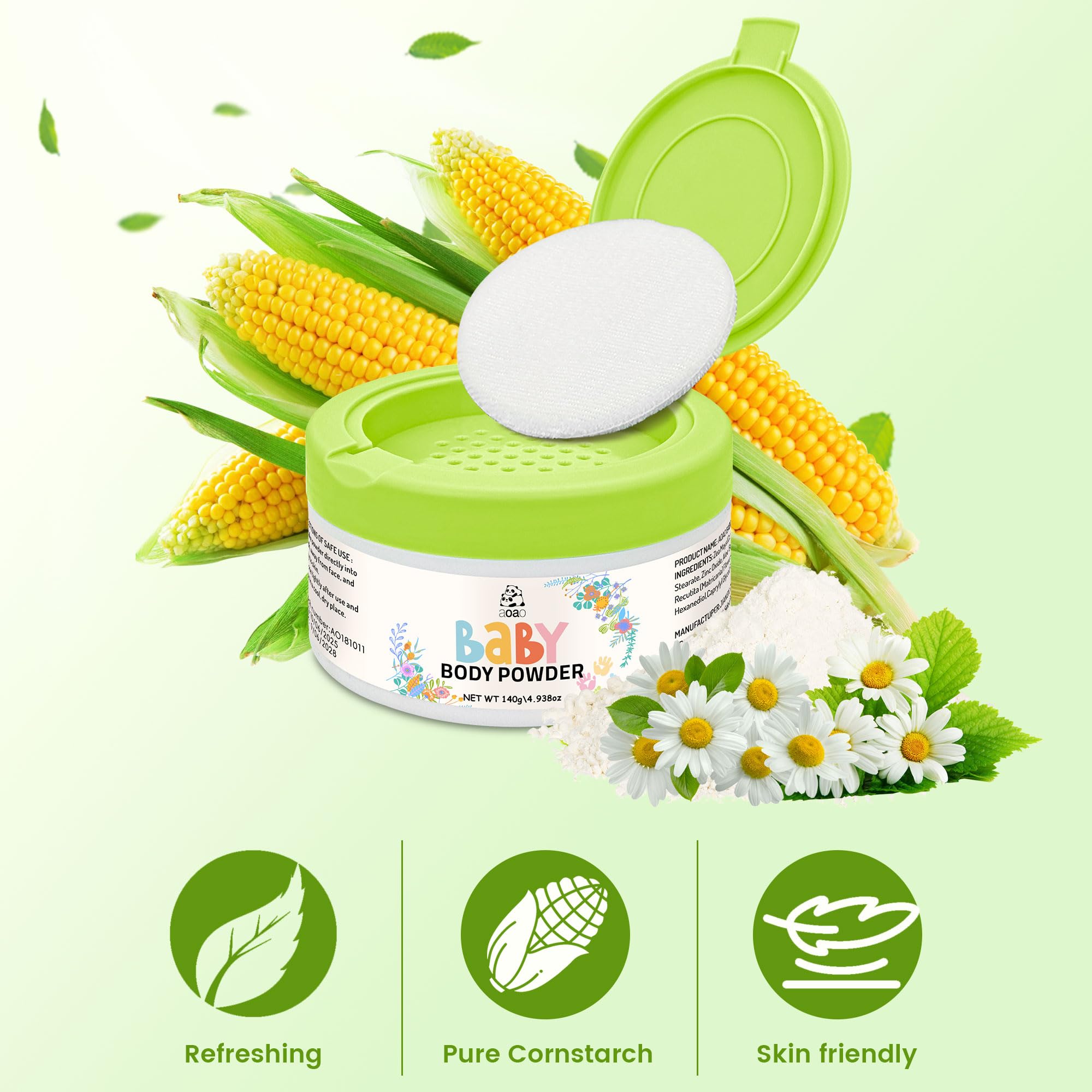 Newborn friendly formula with aloe and chamomile for delicate skin
