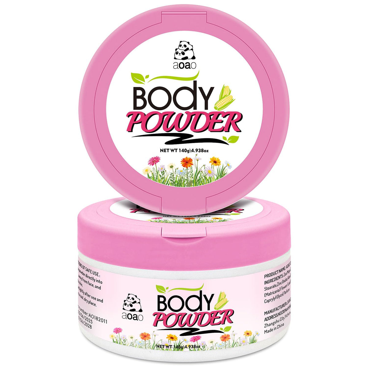 AOAO women's body powder puff application for quick freshness