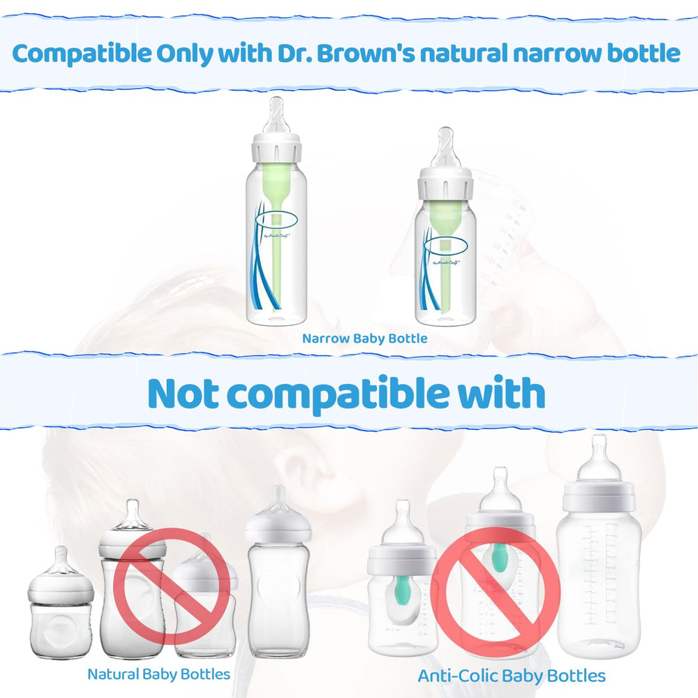 AOAODBU bottle handles provide a secure grip for little hands.