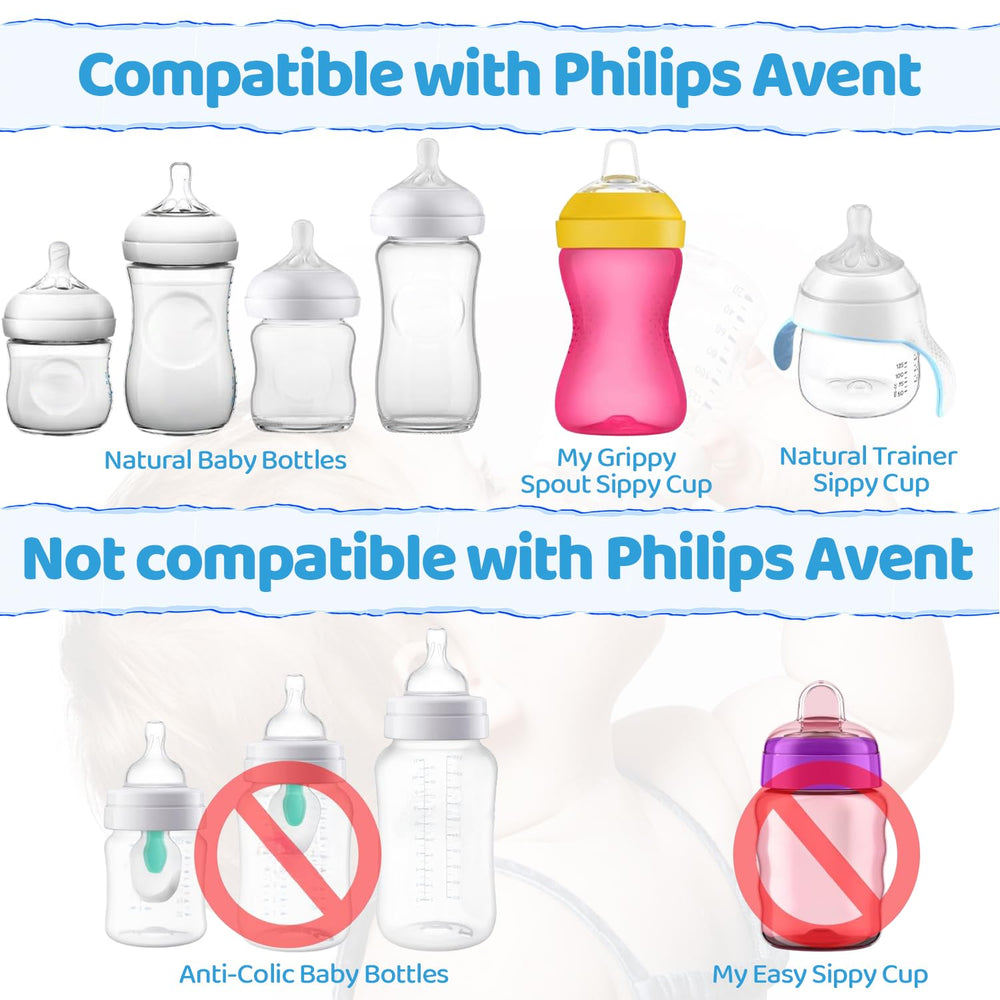 Aoaodbu bottle handles provide an easy grip for little hands during transitions