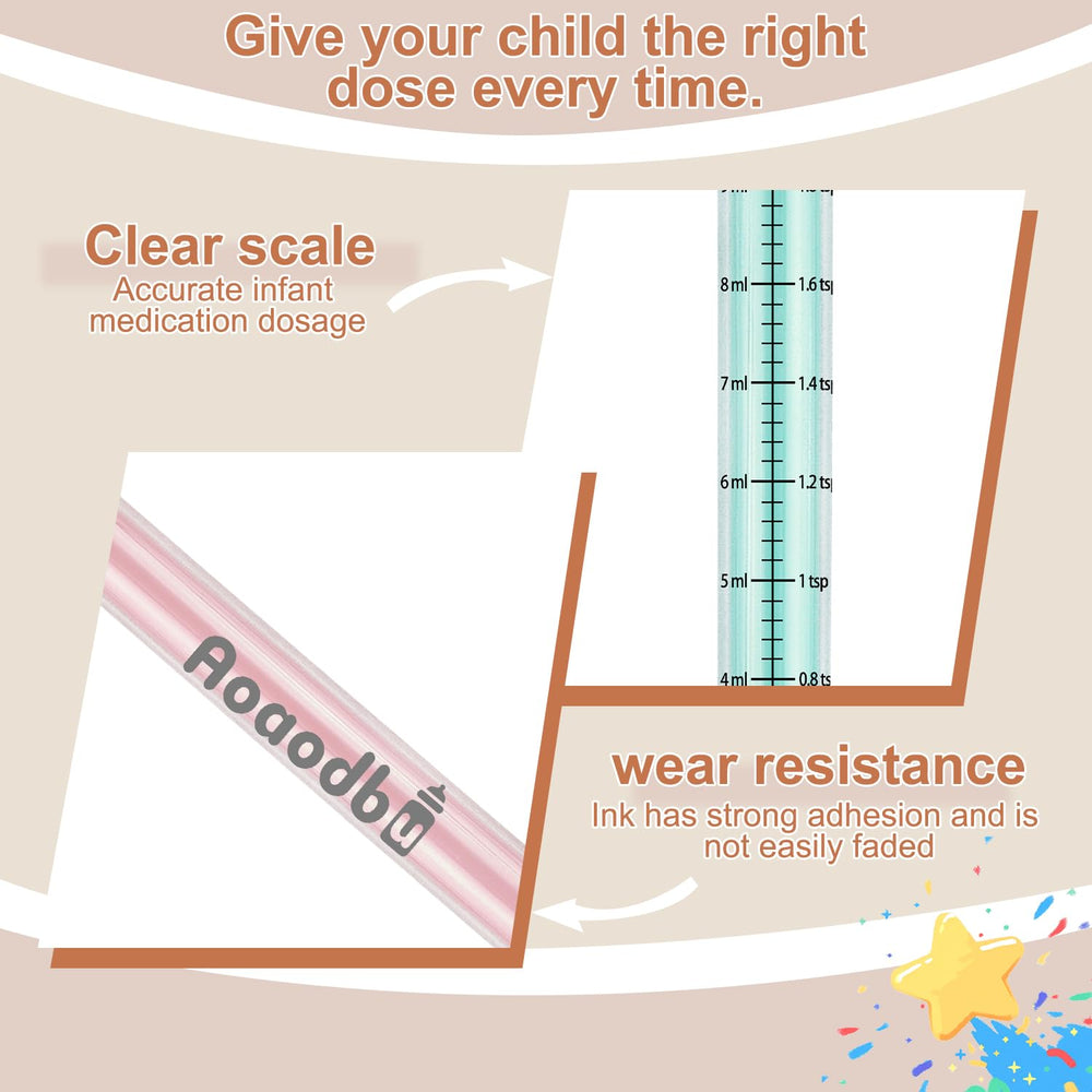 Aoaodbu colorful set makes medicine time friendlier for kids.