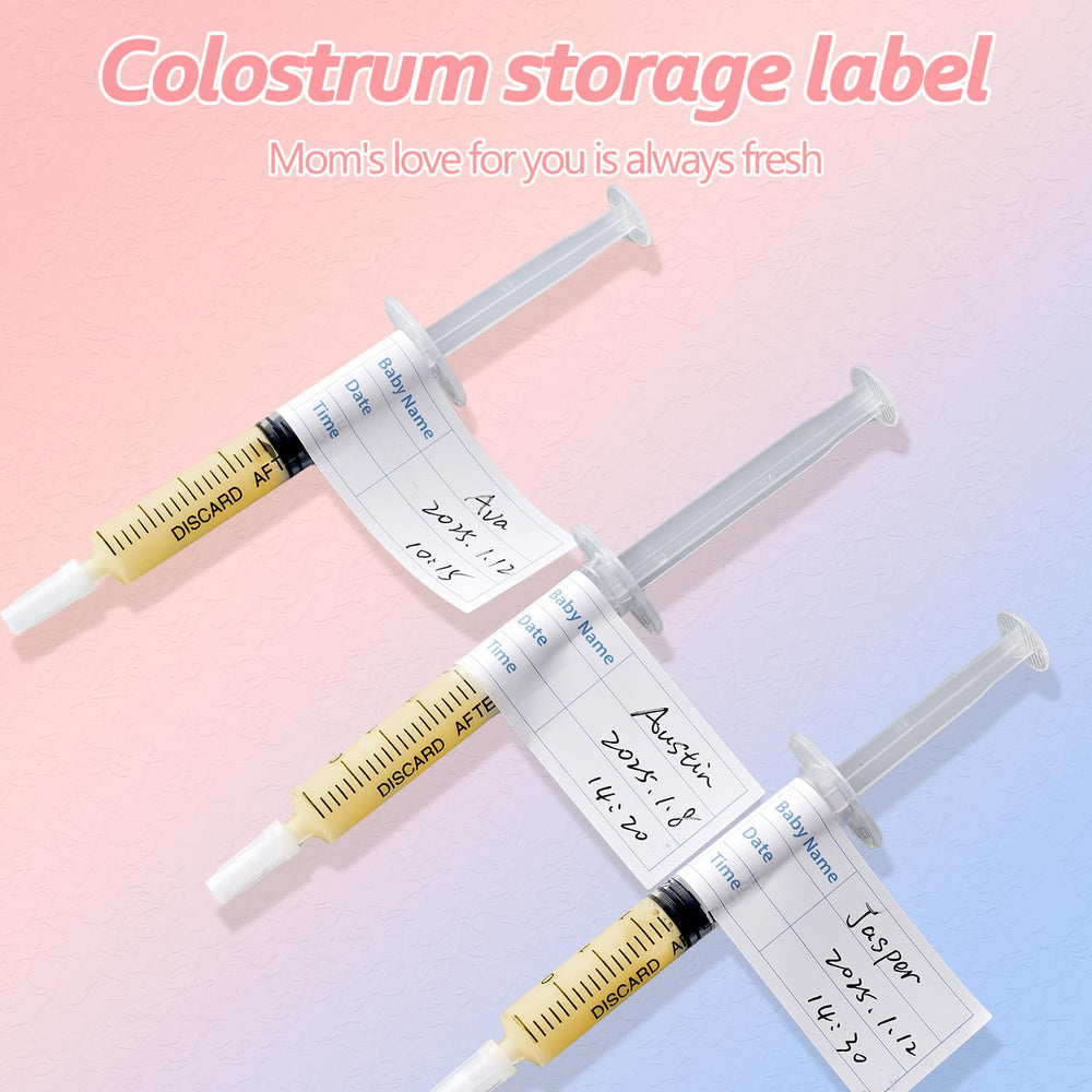 Aoaodbu Colostrum Collector Kit breastmilk storage bags for organized storage.