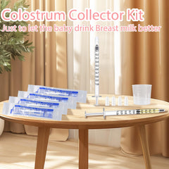 Aoaodbu Colostrum Collector Kit syringe caps organized for clean use