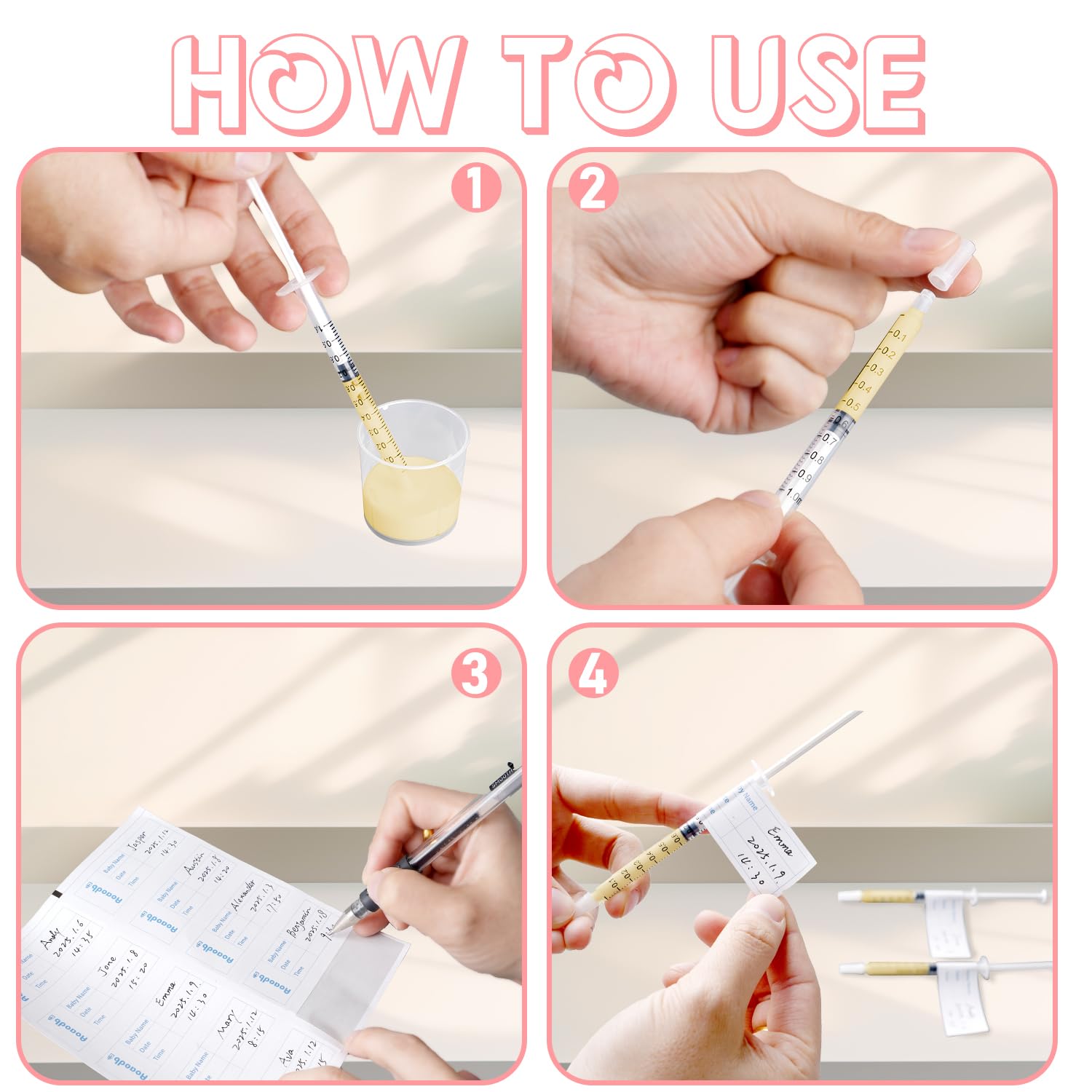 Aoaodbu Colostrum Syringe easy-to-use with clear scale.