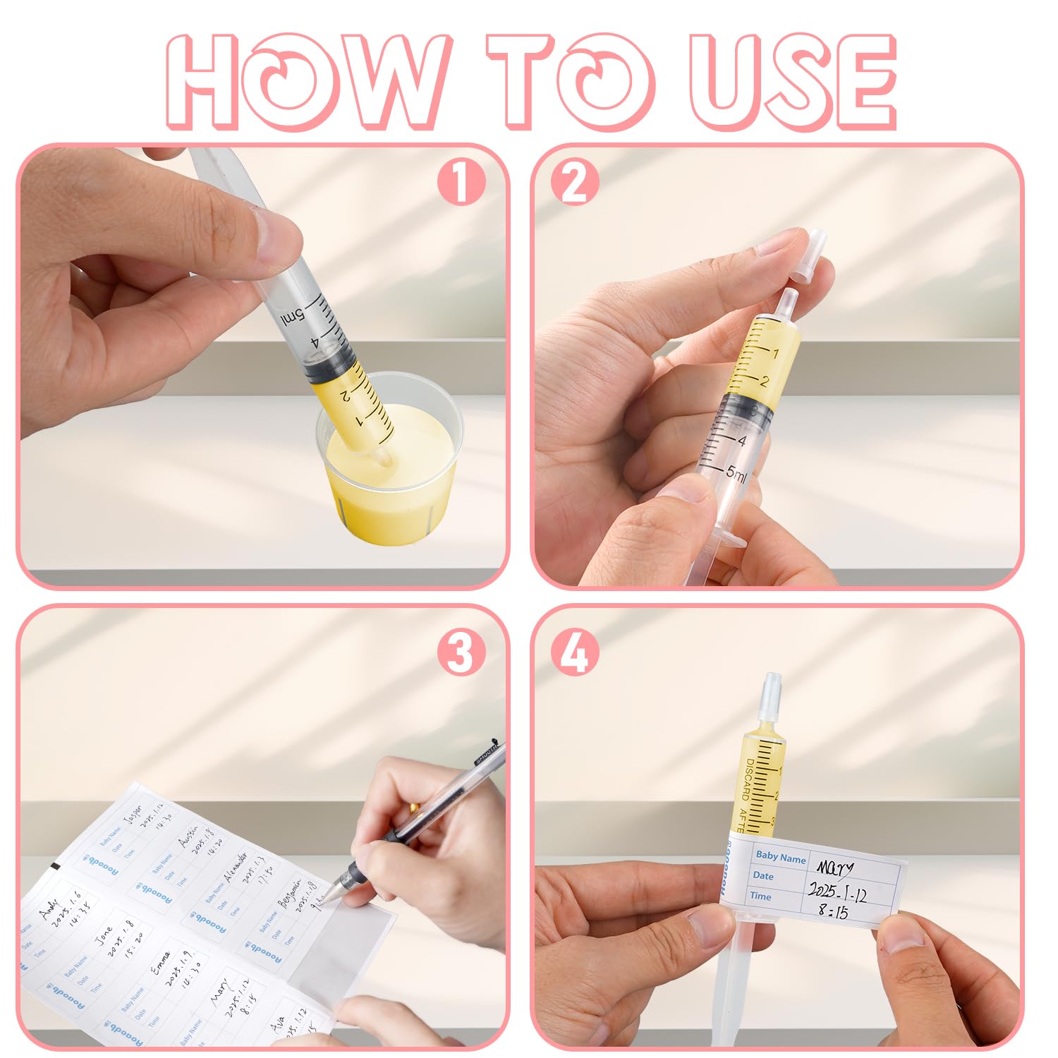 Aoaodbu Colostrum Collector Kit packaging highlighting contents