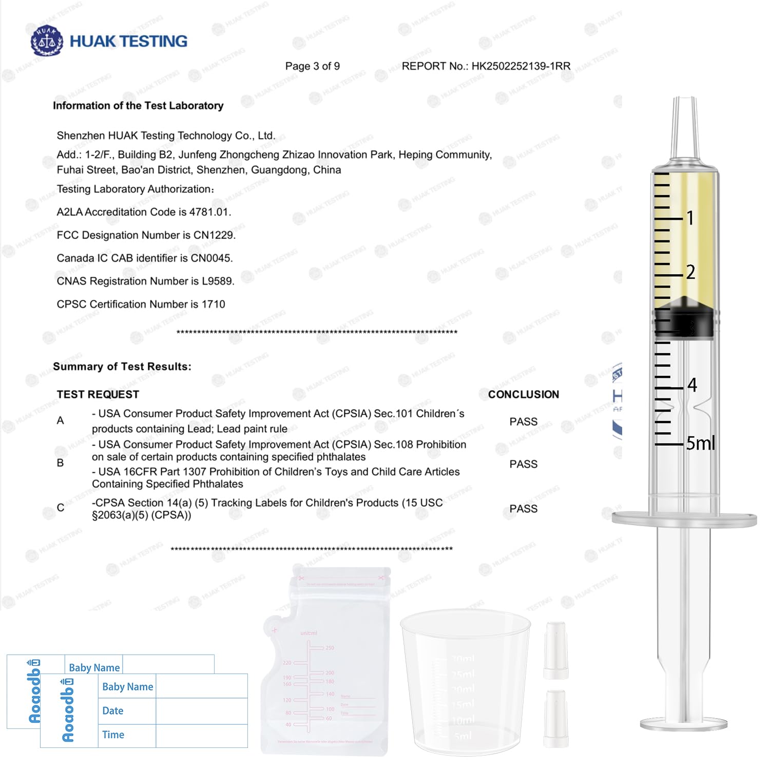 Aoaodbu syringe with clear scale supports quick, readable measurements.