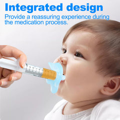 Aoaodbu protective blue box keeps syringes and pacifiers clean during travel.