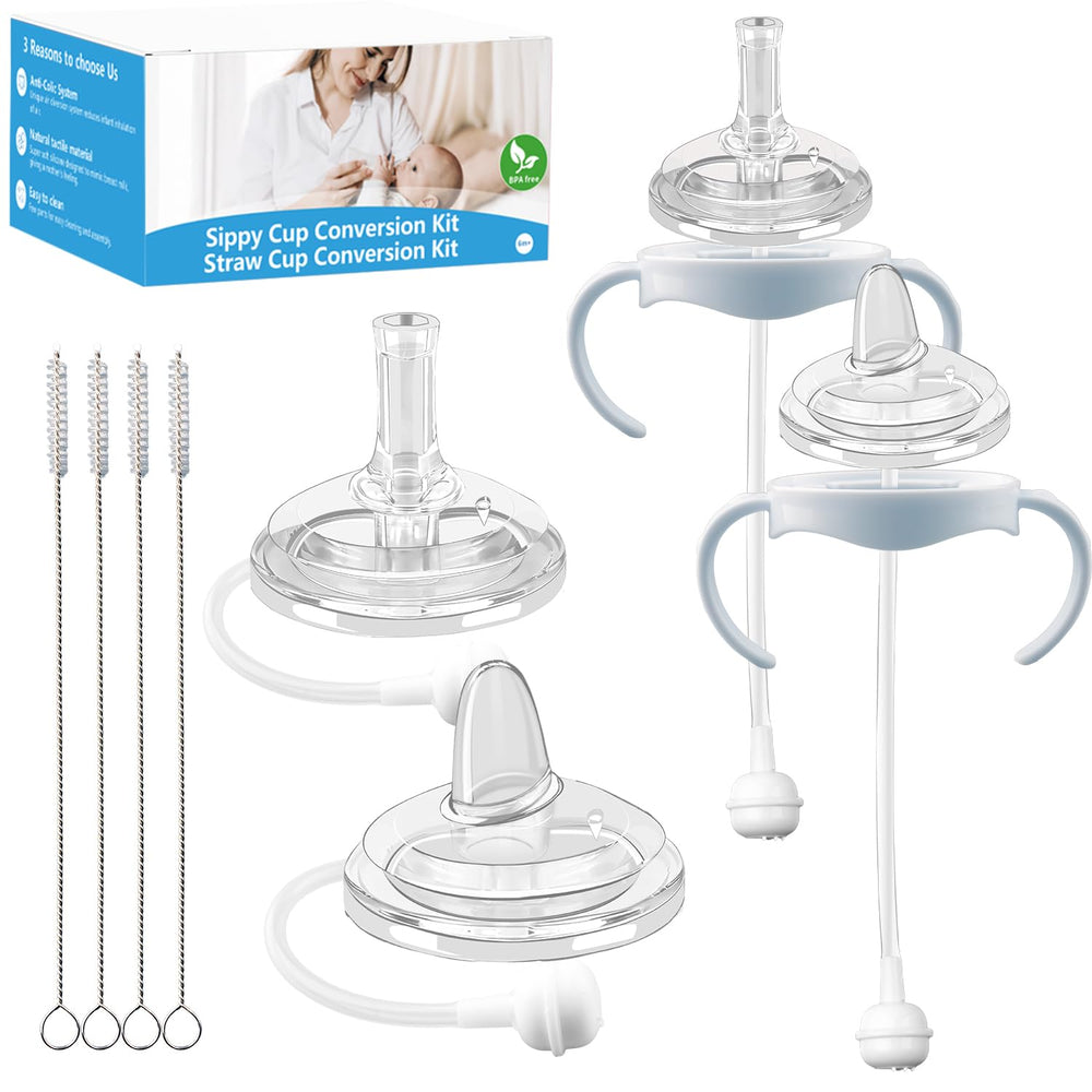 Aoaodbu sippy nipple attachments fit Philips Avent bottles for a gentle transition to drinking from a cup