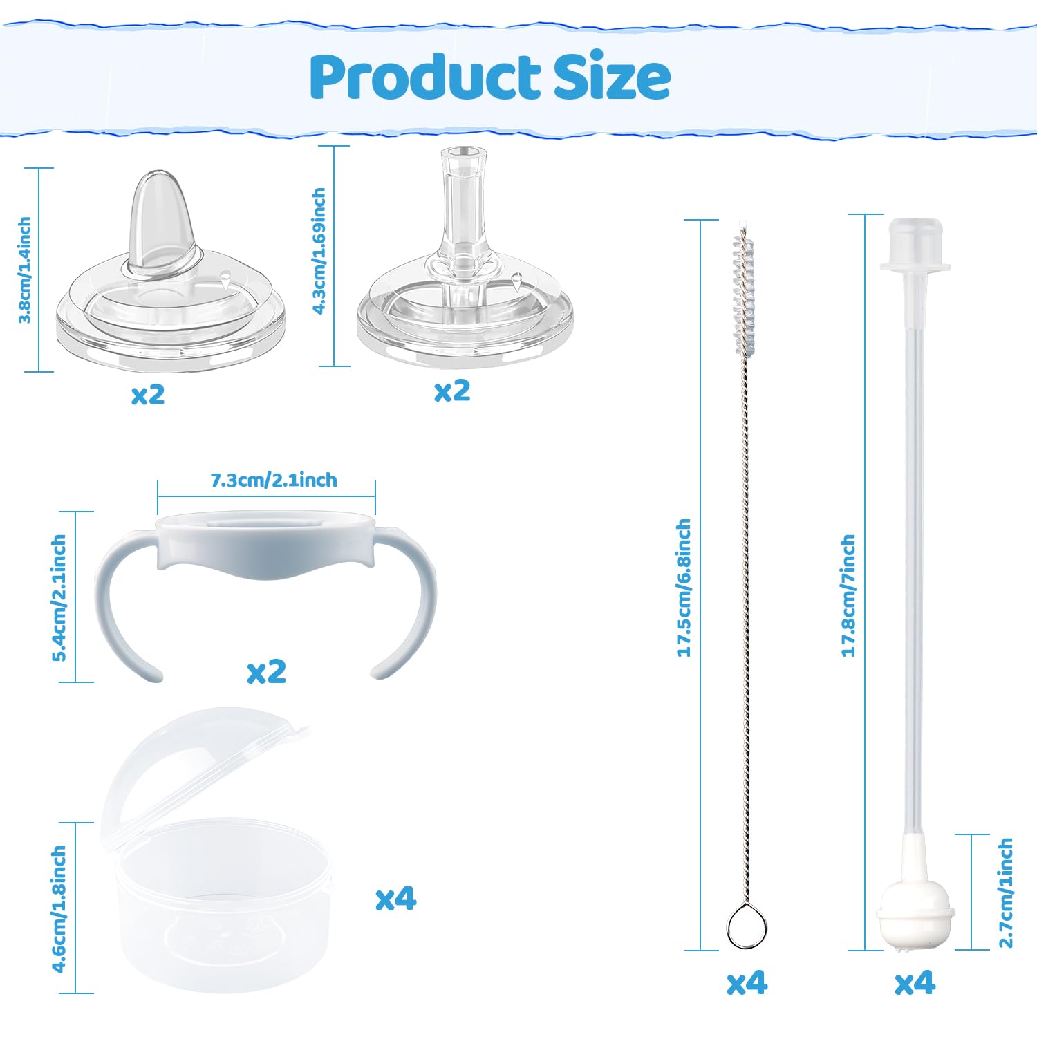 Aoaodbu weighted straw attachments enable angled sipping for growing toddlers