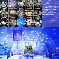 AOAUTO star projector ceiling view for a dreamy night sky