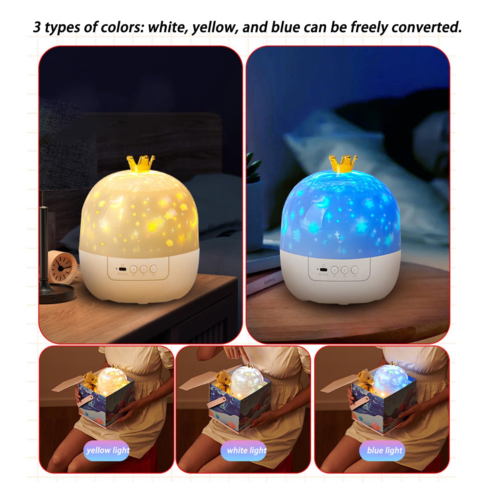 AOAUTO USB powered night light doubles as a quiet room lamp