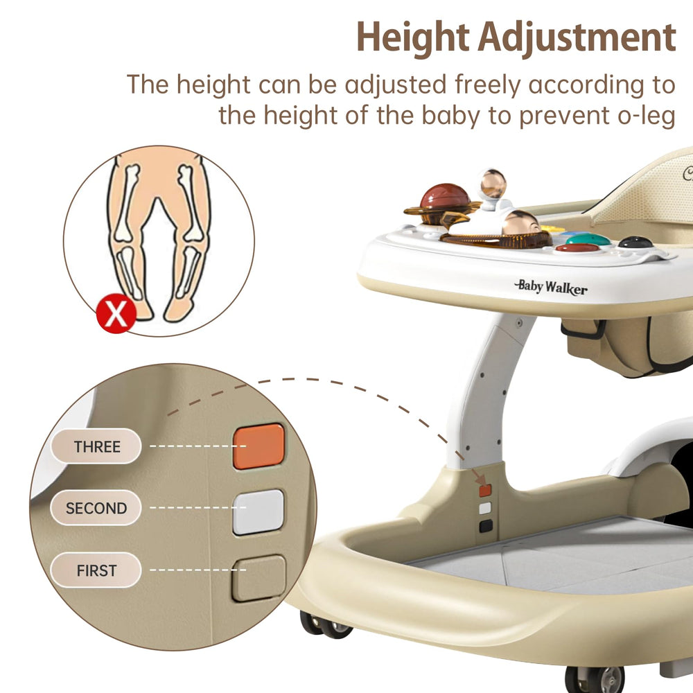 Aobalvn 360-degree front wheels enable easy navigation during playtime
