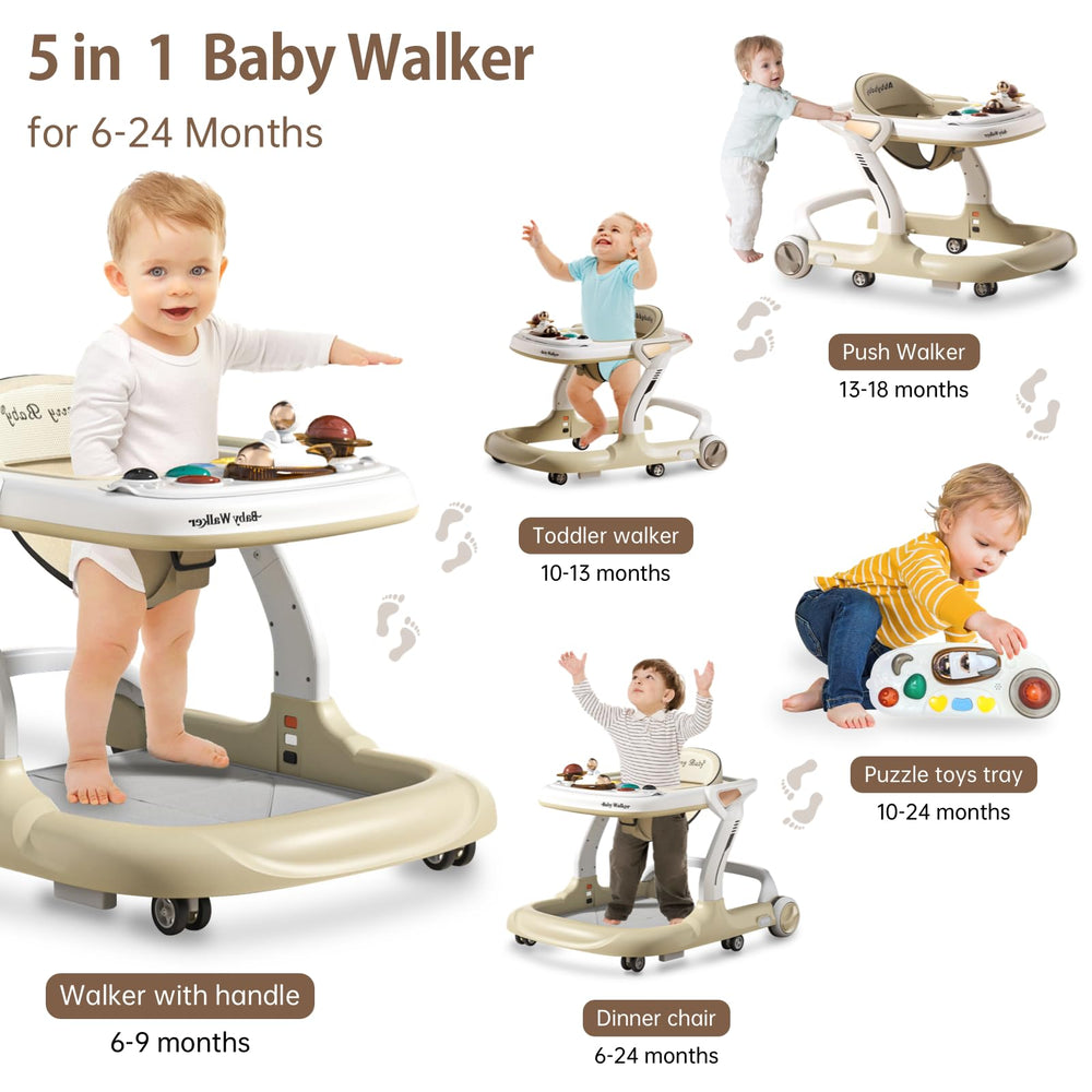 Aobalvn adjustable-height walker features safe, stable design for smoother first steps