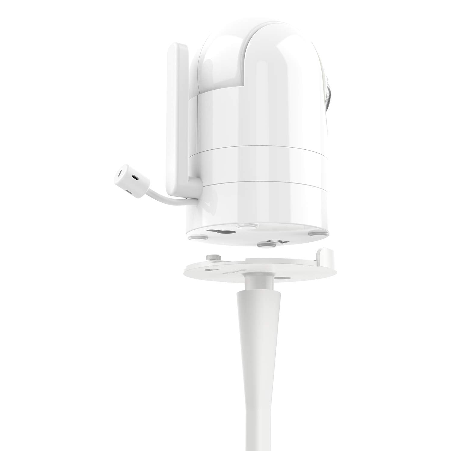 Aobelieve DXR-8 flexible mount demonstrates bracket attachment for versatile placement.
