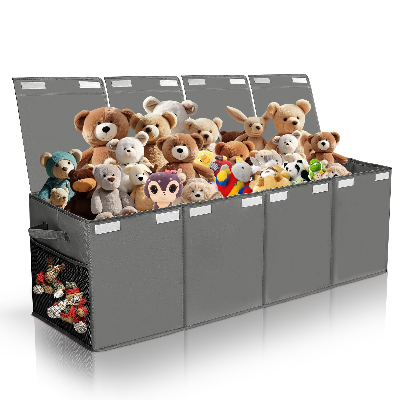 AOBOPLE extra-large toy chest assembled for tidy storage and easy access.