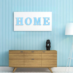 AOCEAN 6 inch blue wood letters wall decor with rustic charm