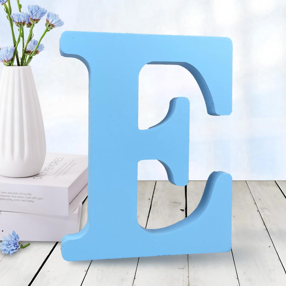AOCEAN 6 inch blue wood letters for wall decor offer customizable messages