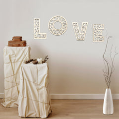 AOCEAN 8-inch rattan letter nursery decor creates personalized spaces.