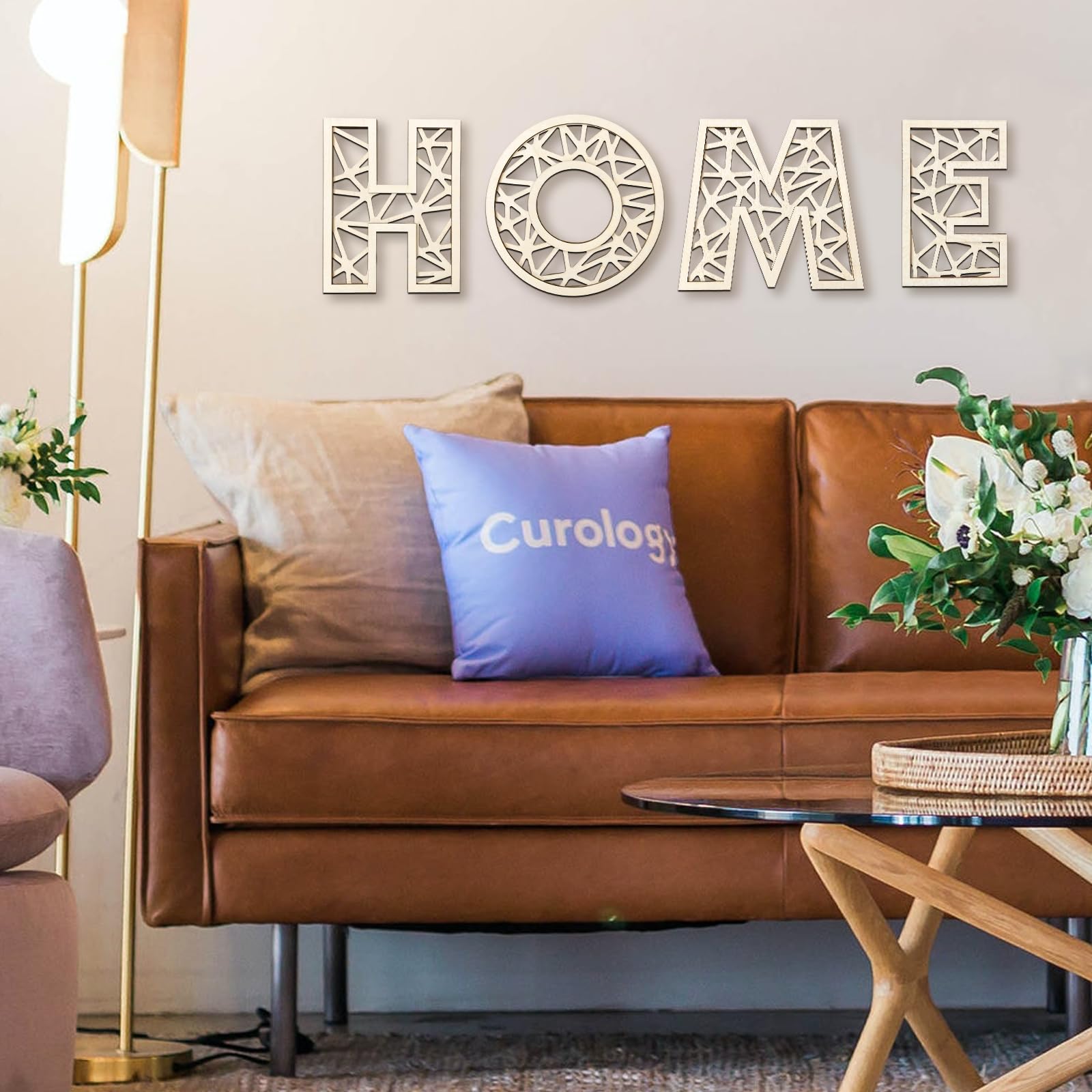 AOCEAN 8-inch rattan letter wedding backdrop adds boho warmth.