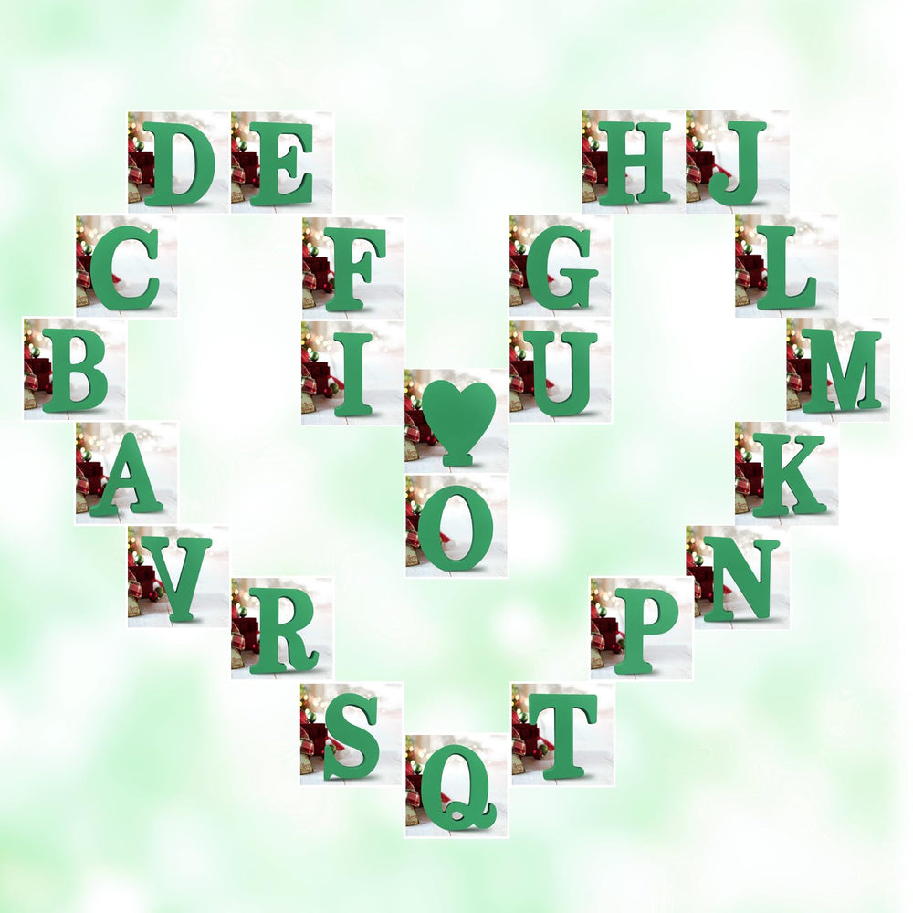 AOCEAN rustic party decor with wooden letters for celebrations