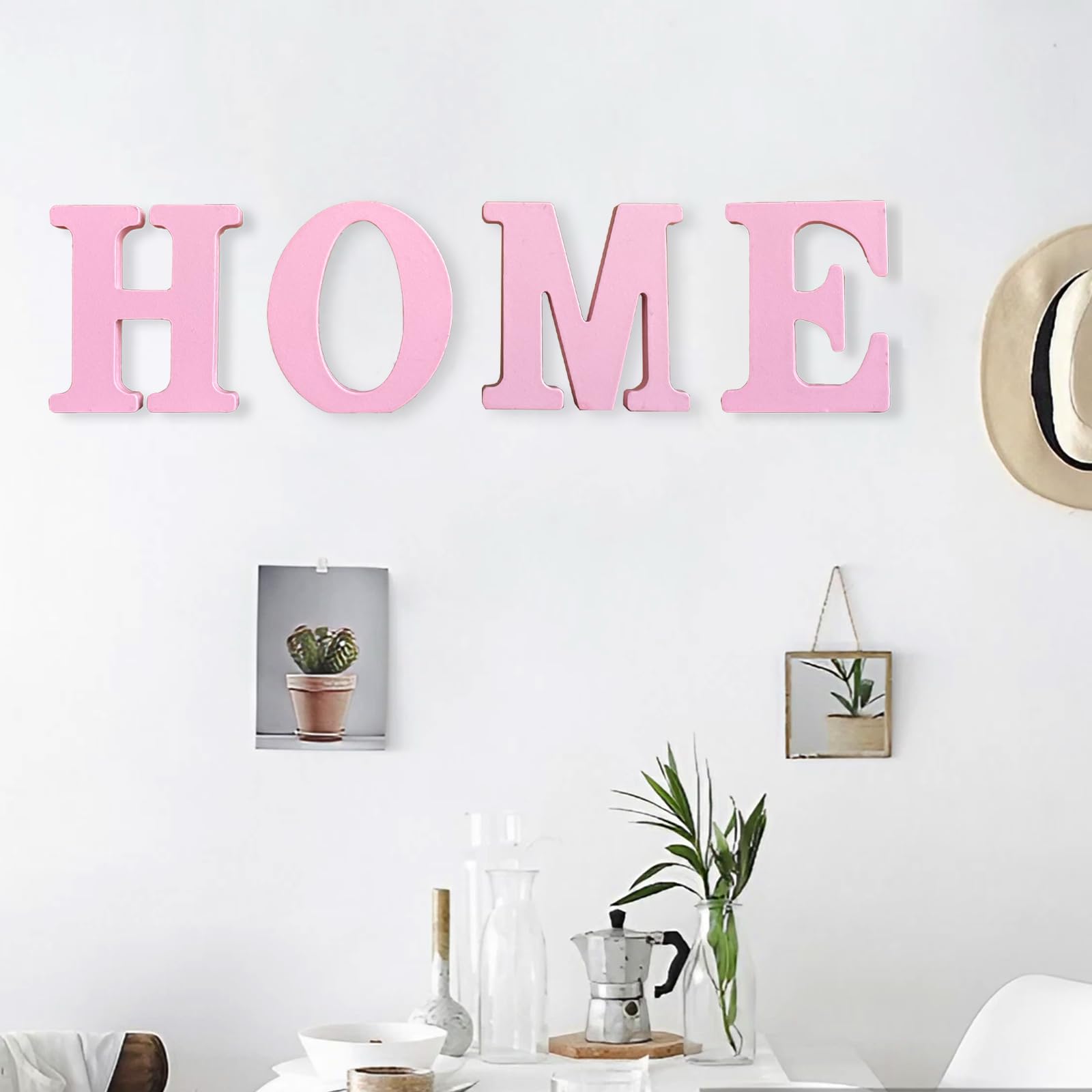 AOCEAN wall decor wood letter for rustic party decor.