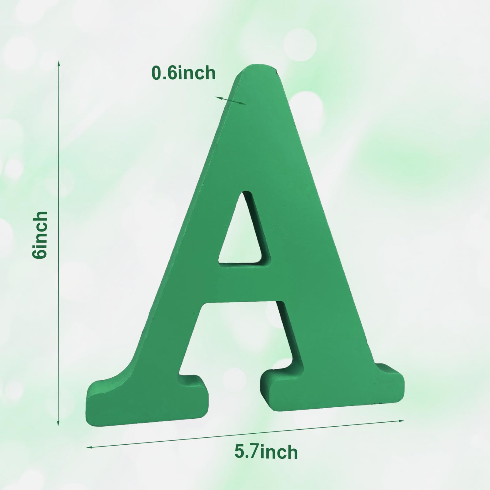 AOCEAN unfinished wood letter on flat surface ready for painting
