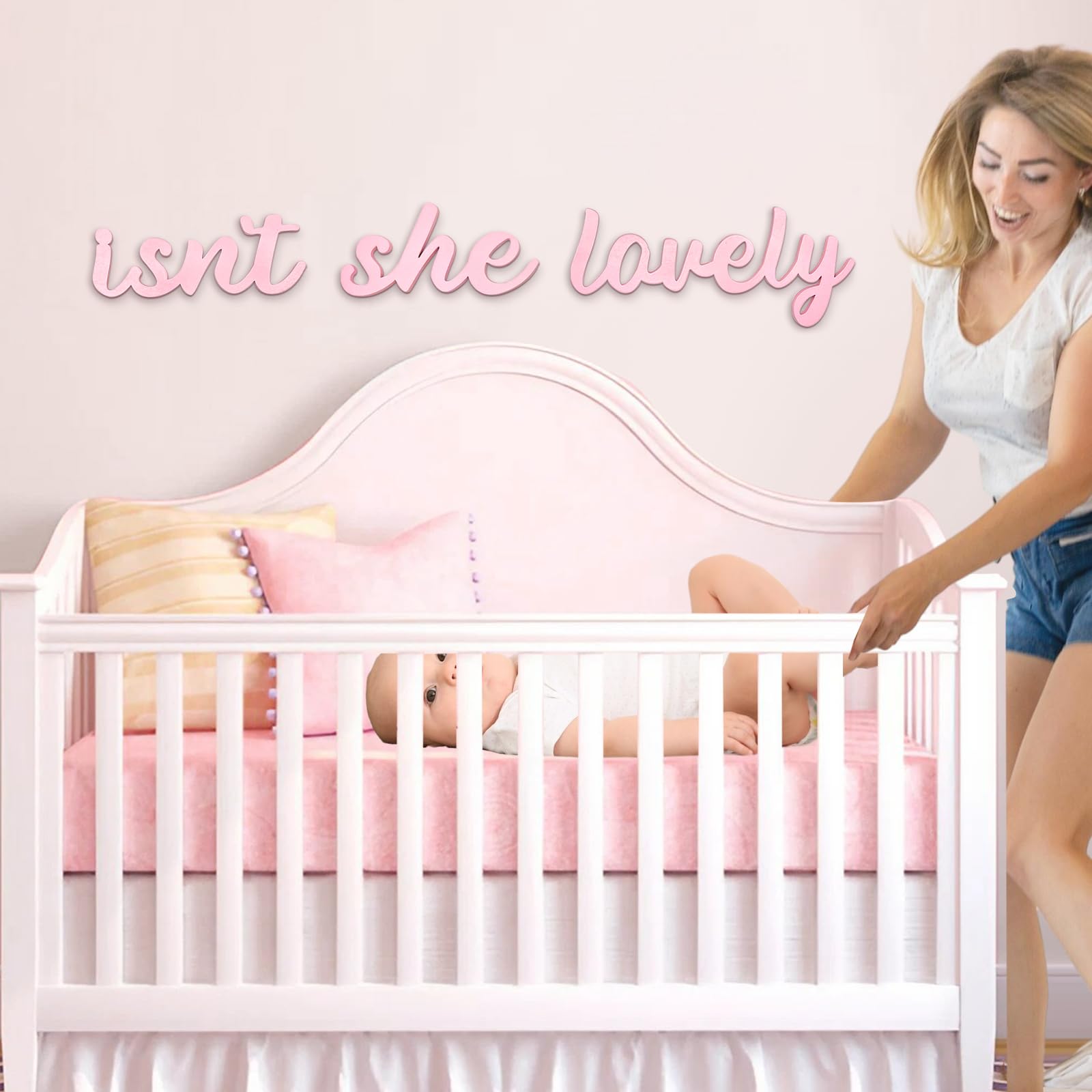 AOCEAN pink decor gift for baby showers and new moms