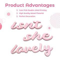 AOCEAN princess room decor wall sign in pink for little ones