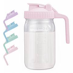 AoeJarry breast milk pitcher with flip cap for easy pouring.