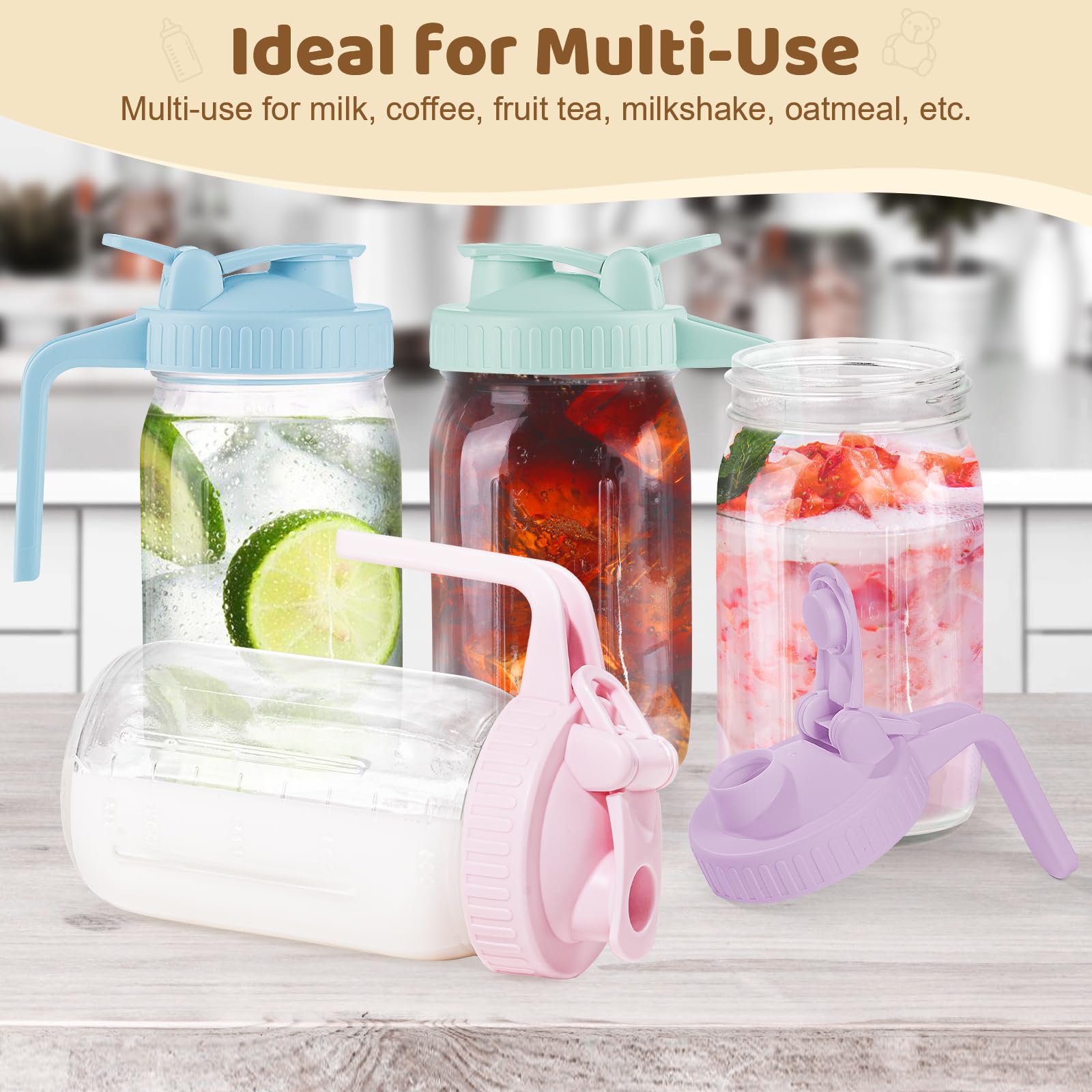 AoeJarry glass jar is dishwasher-safe for quick cleaning.