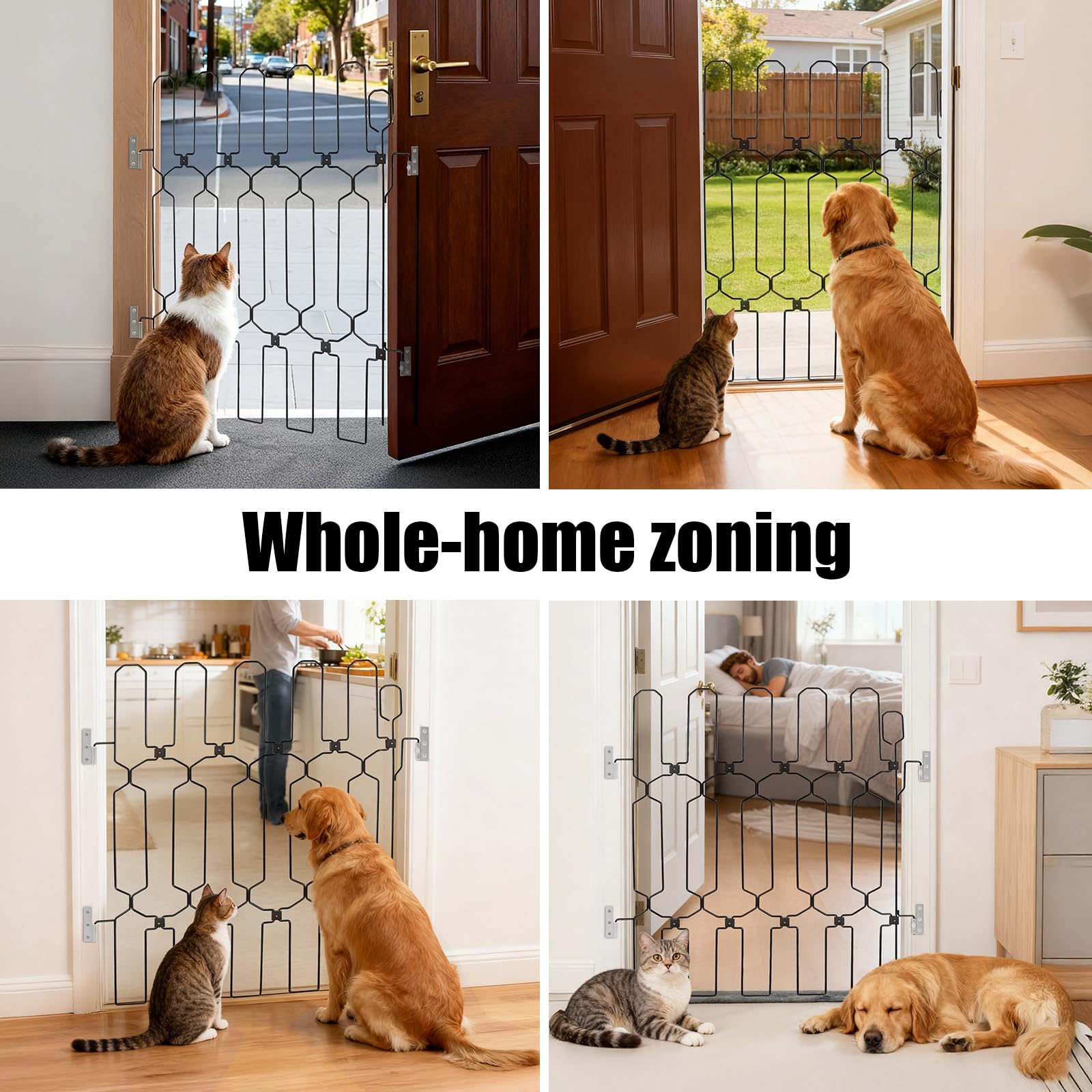 AOFANPET chew-resistant metal barrier offers durable containment.