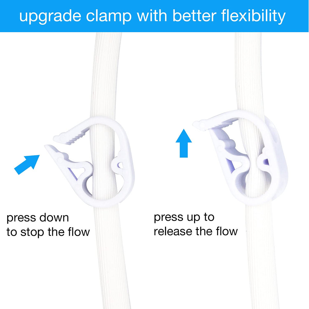 AOGSLONA Flow Control Clamp enables adjustable water flow for smooth sessions.
