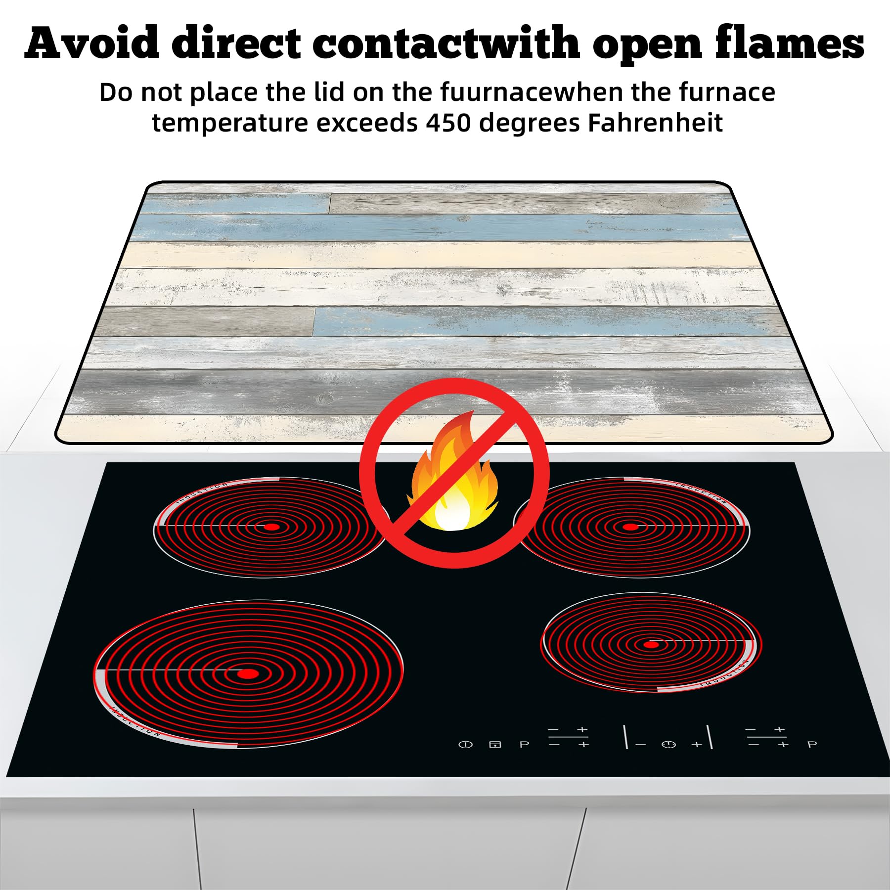 AOHMPT floral-pattern stove cover blends design and heat protection.