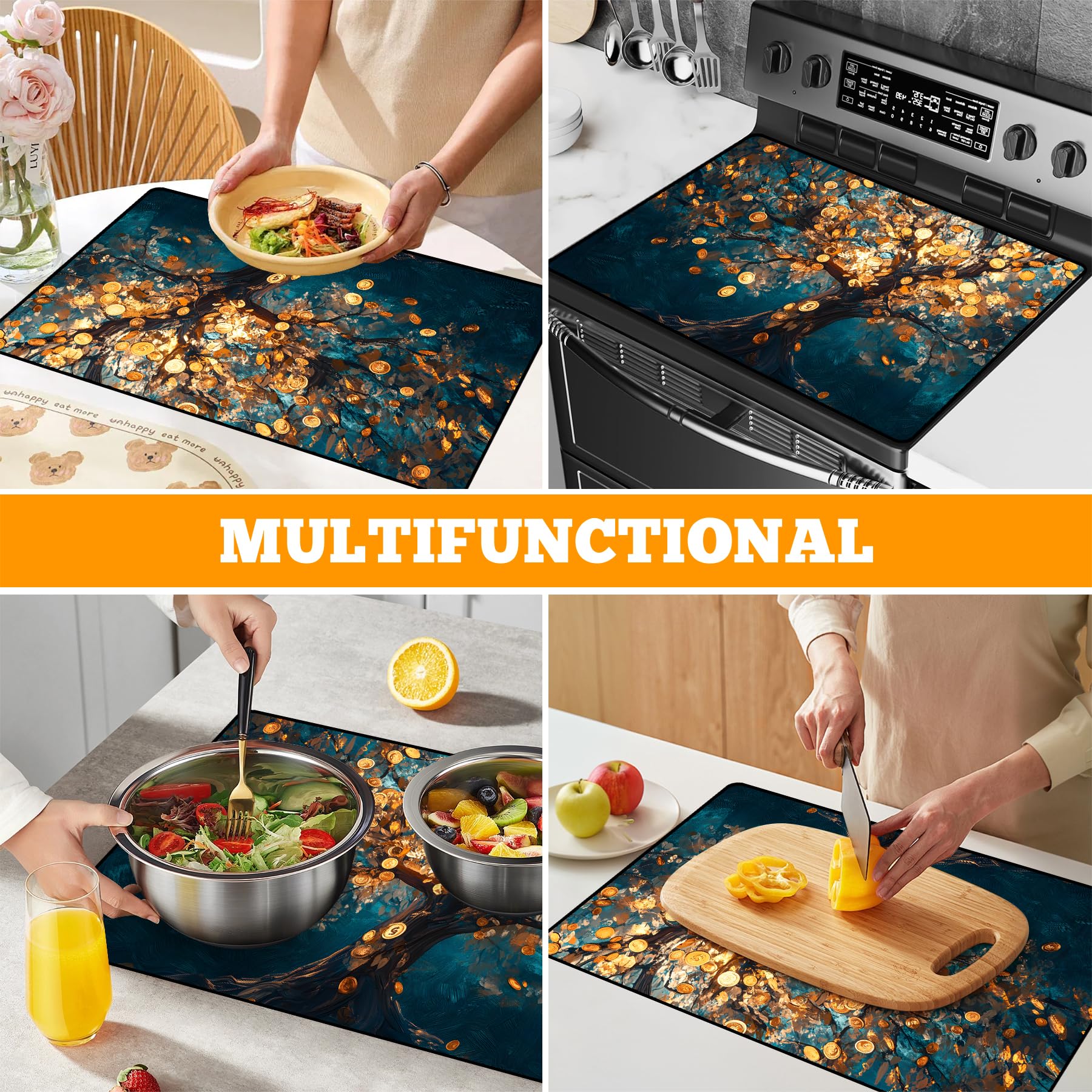 AOHMPT waterproof surface wipes clean and rolls compactly for storage.