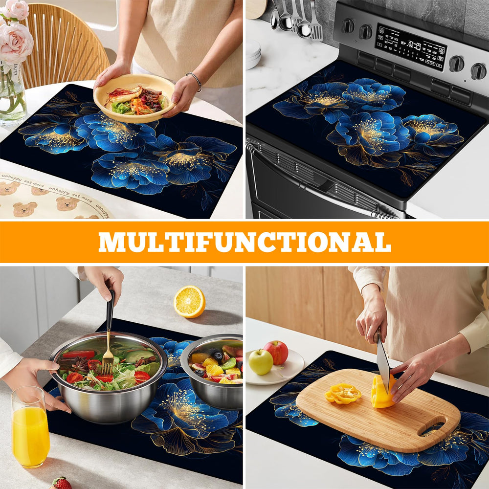 AOHMPT 28x20 coverage fits most stoves for full surface protection.