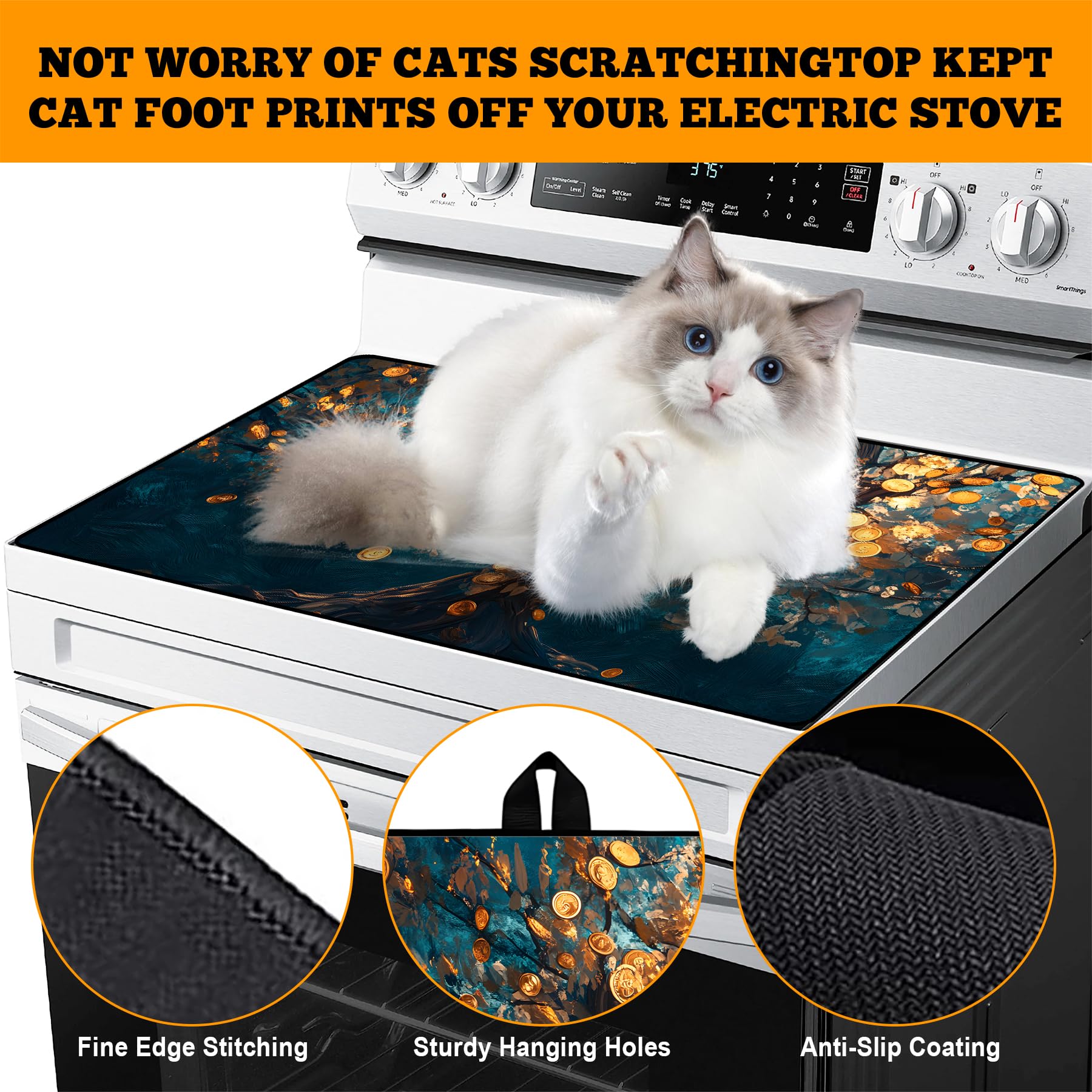 AOHMPT heat-resistant top surface protects under hot dishes up to 248°F.