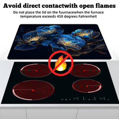 AOHMPT stove top cover with minimalist pattern blends in during cooking.