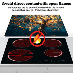 AOHMPT abstract pattern protector keeps stoves tidy and scratch-free.