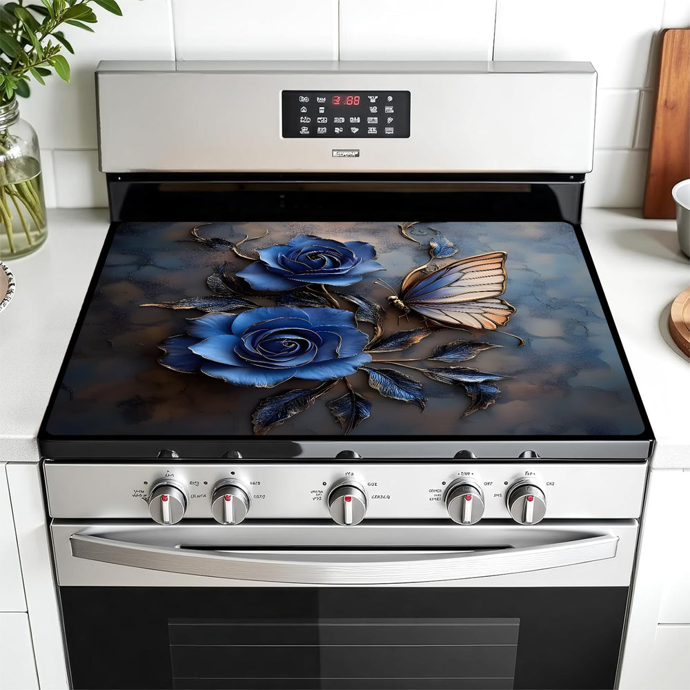 AOHMPT stove top cover with geometric pattern protecting surface and elevating style