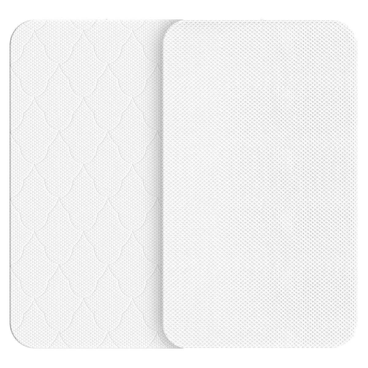 AOHWIDER 35x20 bassinet mattress close-up highlighting gel memory foam comfort.
