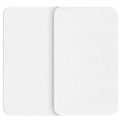 AOHWIDER 35x20 bassinet mattress close-up highlighting gel memory foam comfort.