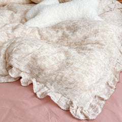 AOJIM double-layer cotton gauze close-up, highlighting ultra-soft texture suitable for delicate skin.