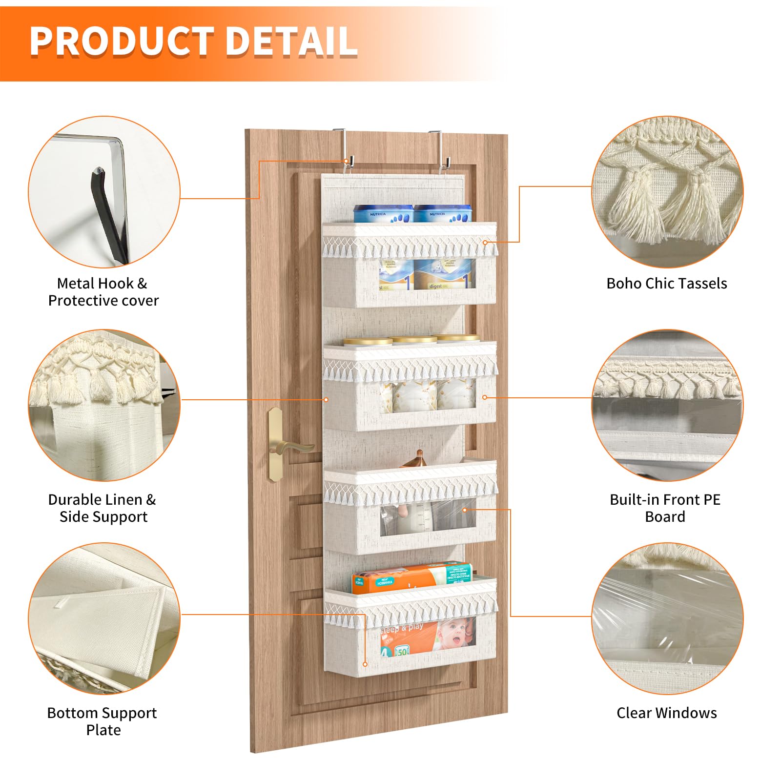 Aokeyee pockets behind clear windows for fast item access.