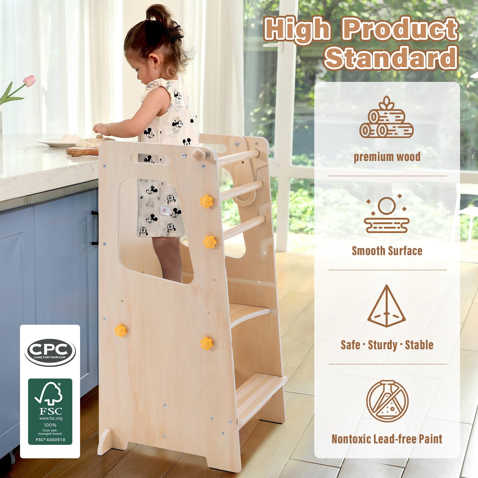 Aokkto magnetic easel on back of tower for creative drawing