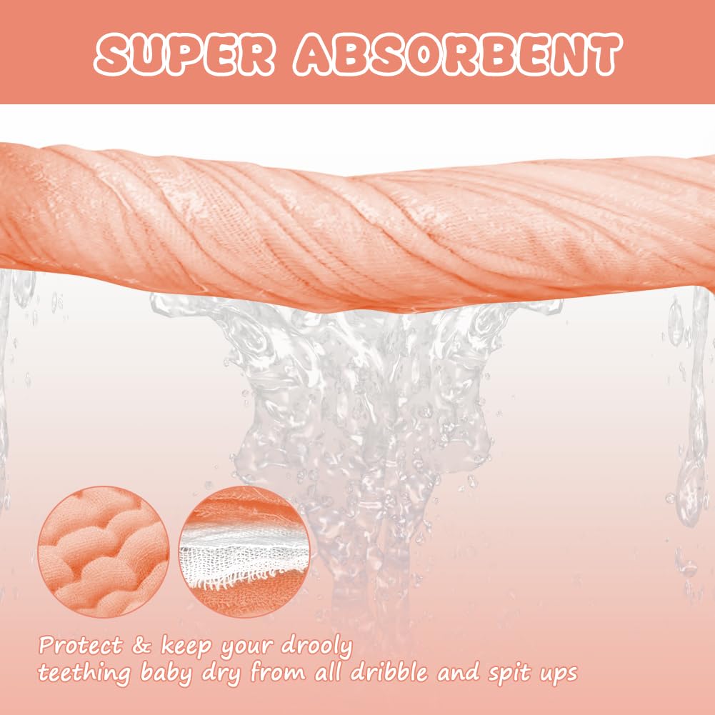 Aolso highly absorbent bibs capture drool and spills efficiently