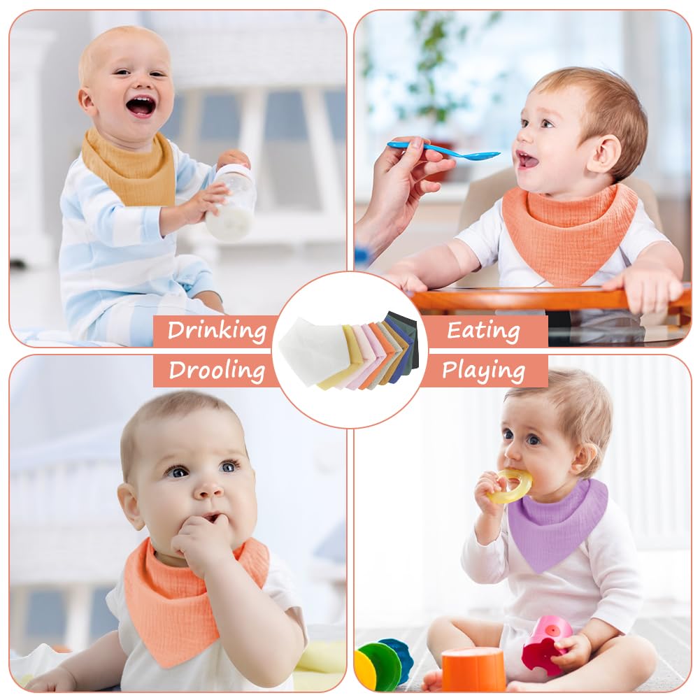 Aolso machine-washable bibs with durable edges for everyday use